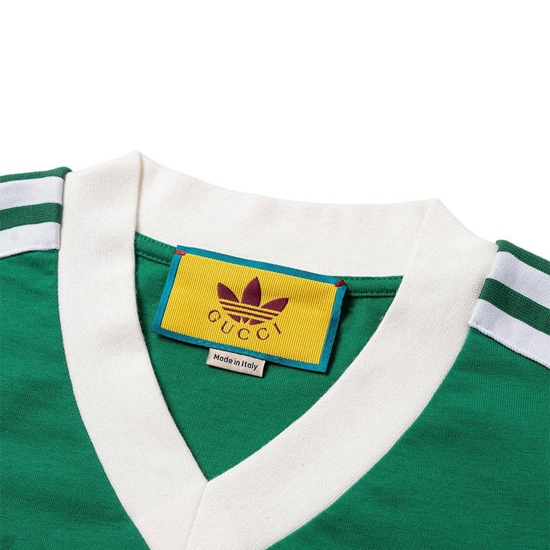 Gucci X Adidas Originals GUCCI X ADIDAS T Shirt Unisex Green 693636-XJEBZ-3816