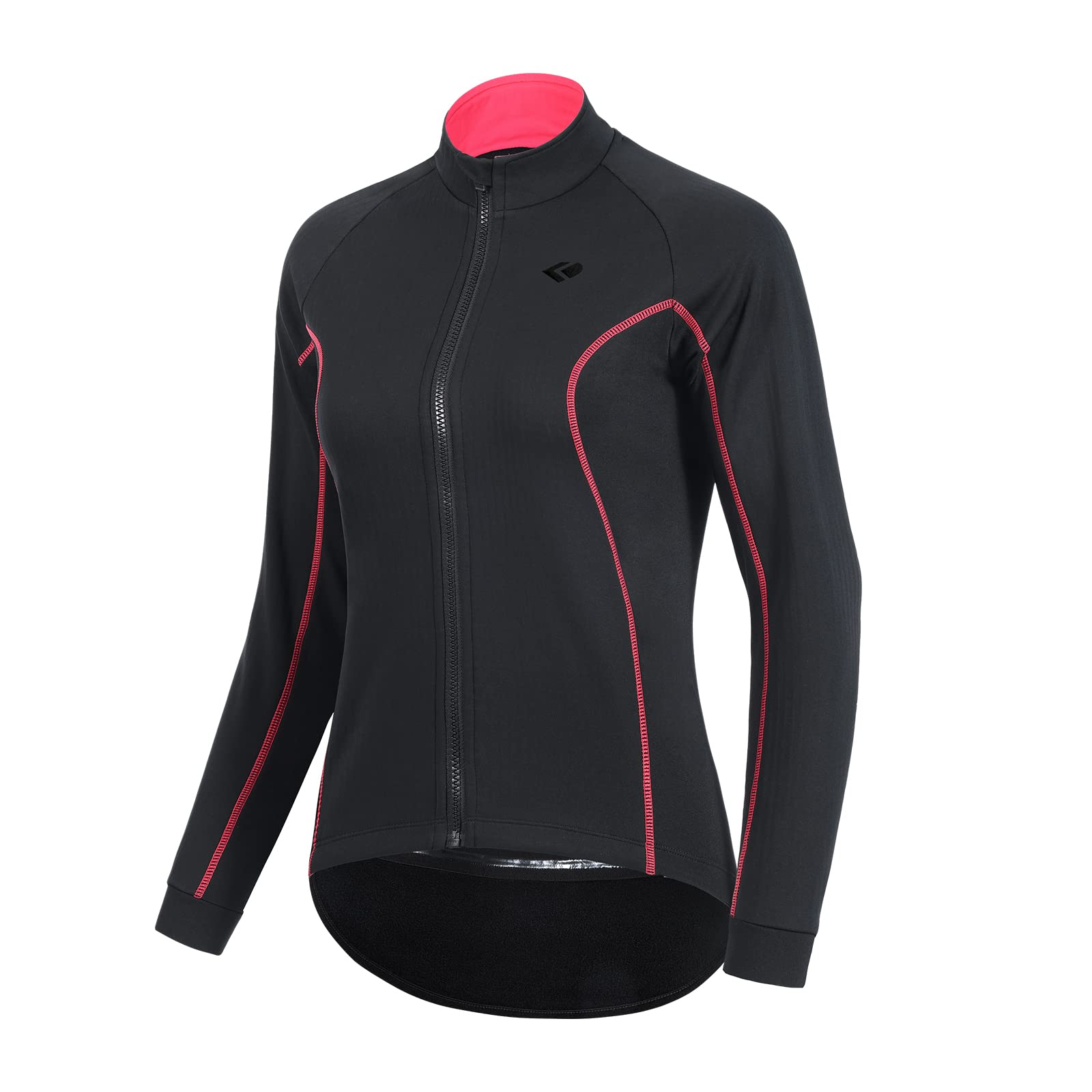 

Difos Long Sleeve Cycling Windproof and with Size XXL Women s Jersey, Autumn/Winter, Fleece-Lined, Warm, Pockets, чёрный