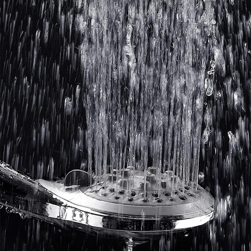High Quality 5 Modes Round Rain Shower Head with Hose Sets Shower Holder for Bathroom Shower Accessories Douche