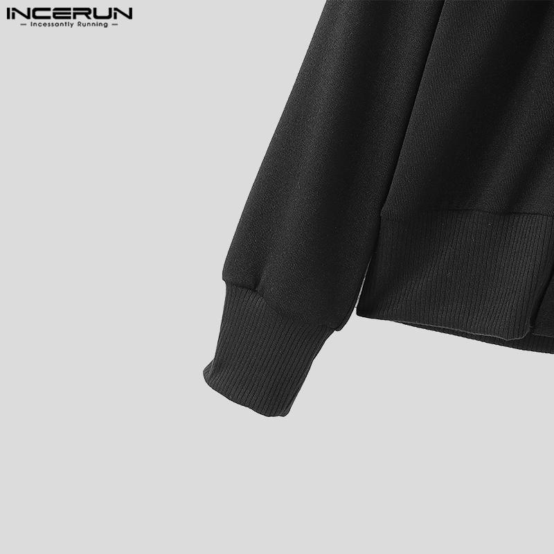 INCERUN Bărbați Rever Gât în V Față Încrucișată Nasturi Mânecă Lungă Tricotat Casual Larg Pulovere Cardigane