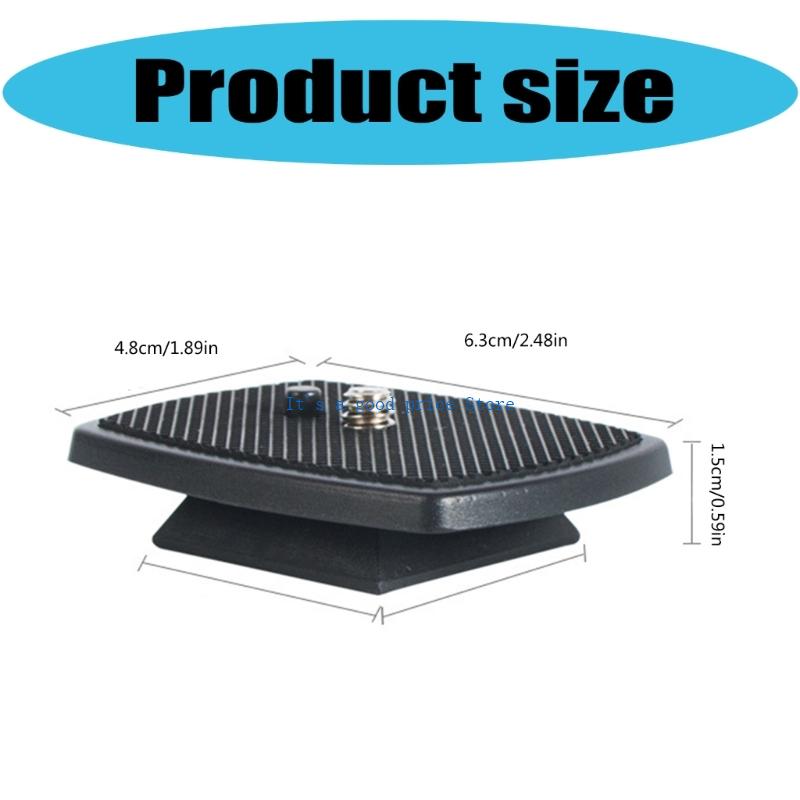 Wide Compatibility Tripod Quick Release Plate Secure Locking Mechanism for Vct668 St666 690 Smooth Photography Workflow