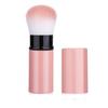 Compact Retractable Travel Powder Brush - Soft Makeup Tool for Blush and Beauty Touch-Ups