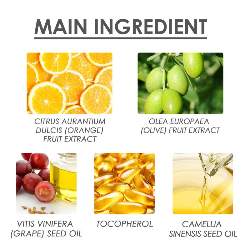 Natural Orange Nail Oil Nourishing Formula for Damaged Nails Promotes Repair Strengthens Reduces Thickness and Breakage Daily Care