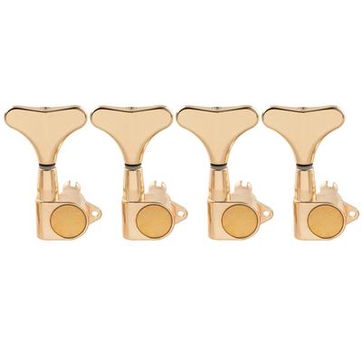 Musiclily Pro 4-Piece Electric Bass Tuners, Gold
