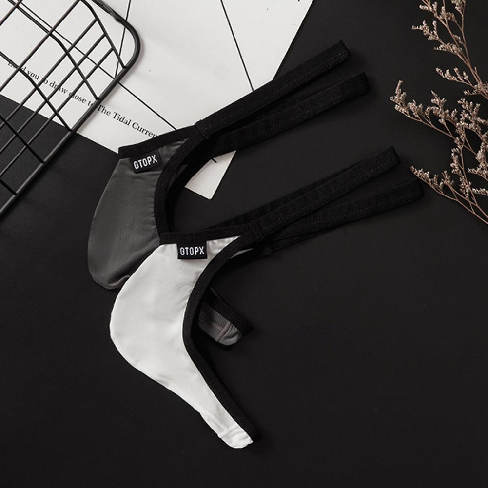 1 PCS Briefs Bkini M/L/XL/2XL Vintage White/Gray Fashionable