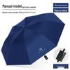 UV Black Glue Automatic Three-Fold Sun/Rain Dual-Use Umbrella with Logo Printing - Sun Protection & Rain Shield