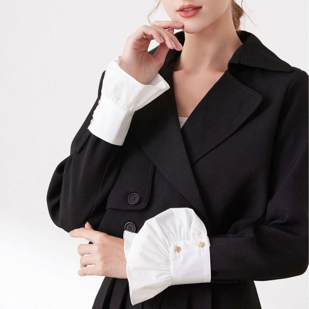 Cuff Extension Fake Flare Sleeves Sunshade Wrist Cuffs Creative Flare Sleeves  Women Girls