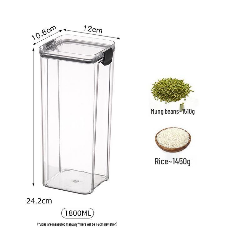 Moisture-Proof Sealed Jar for Dry Goods, Dried Fruit & Grain Storage