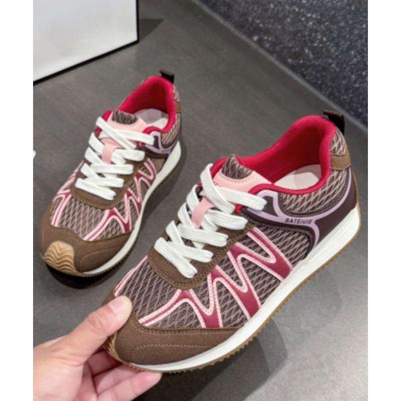 Retro women's new versatile casual sneakers flat-soled mesh breathable summer and autumn