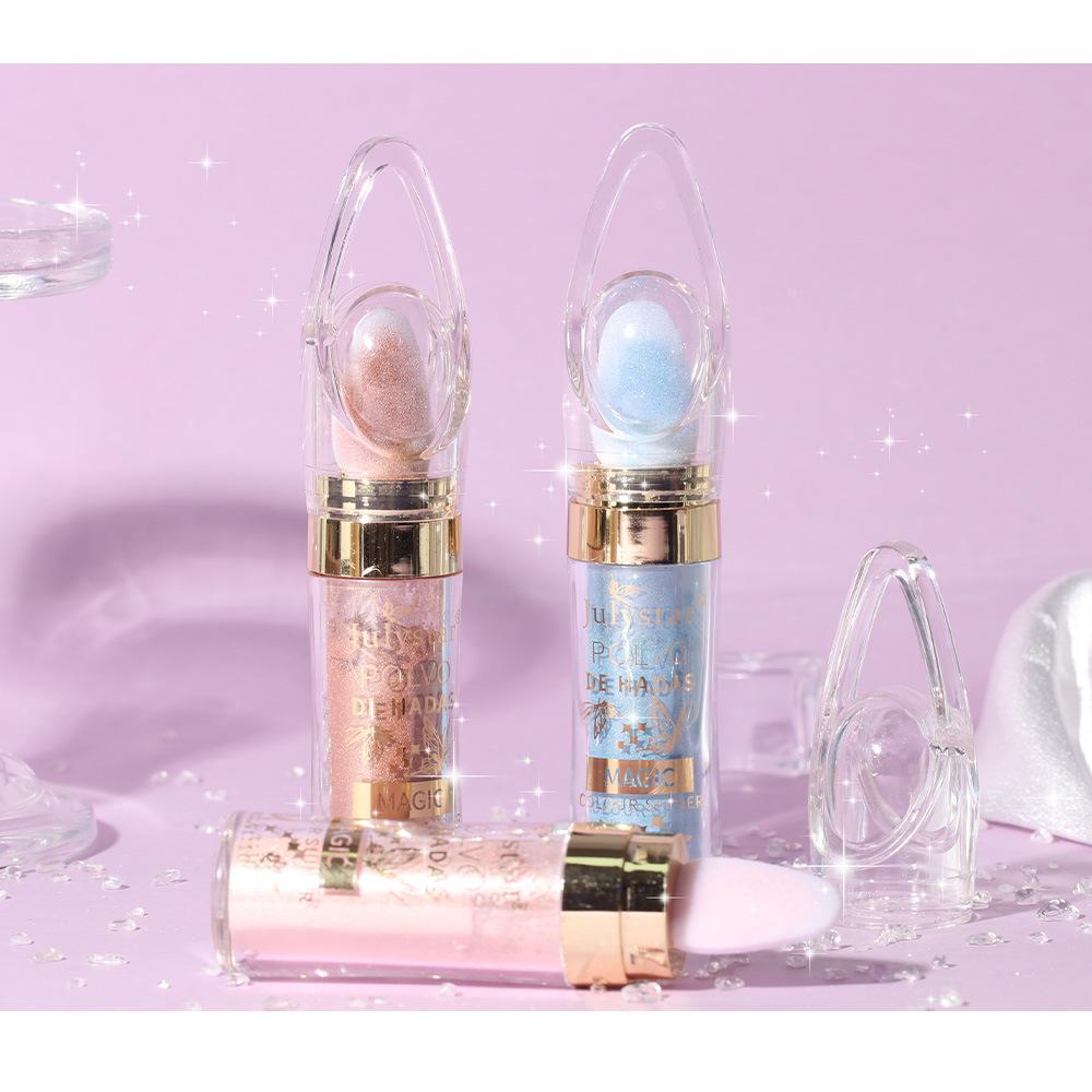 Fairy Highlight Pat Powder, Whole Body Brightening Body Highlight Stick Trimming Powder, Natural Three-dimensional Trimming Makeup