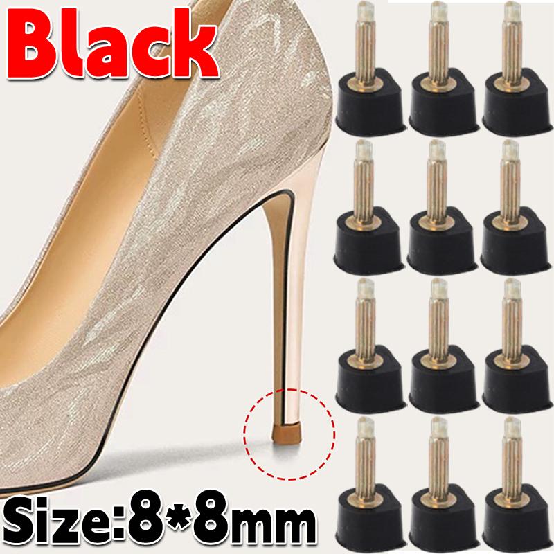 10pz Nuovi Puntali di Ricambio per Tacchi Alti con Perni per Scarpe da Donna con Tacchi Alti Puntali Tappi Perni Rialzi Tappi di Ricambio per Tacco Protezioni