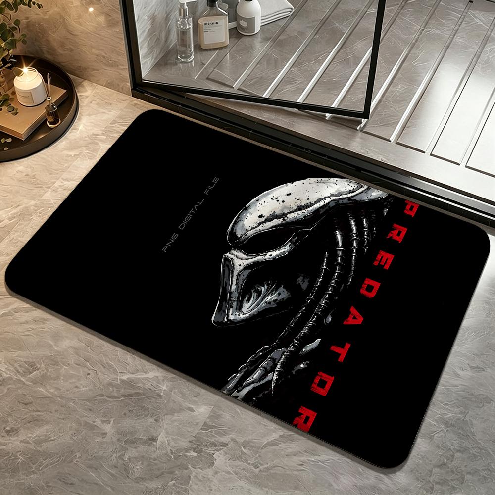 Film-The PredatorS Floor Mat Bedroom Carpet, Bathroom Foot Mat, Doormat, Non-Slip Absorbent Multi-Use