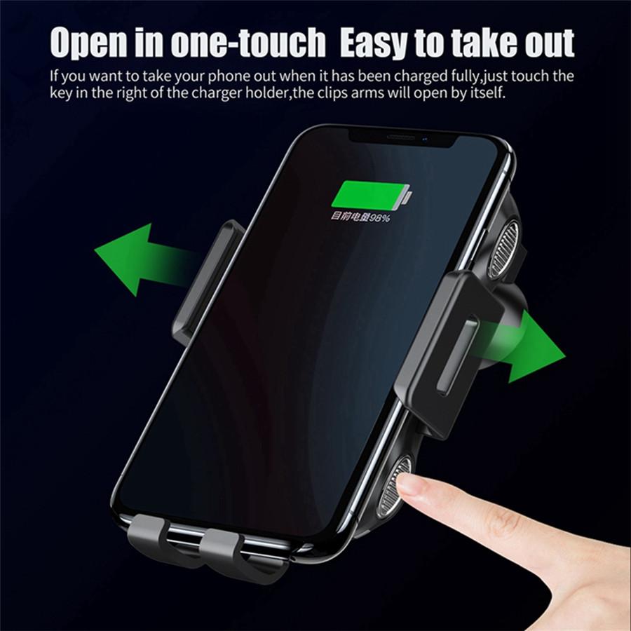 Car Wireless Fast Charger For Samsung iPhone