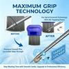 Terminator Lice Comb with Micro Grooved Spiral Teeth Durable Stainless Steel Hair Care Nit Remover Safe Fine Tooth Comb