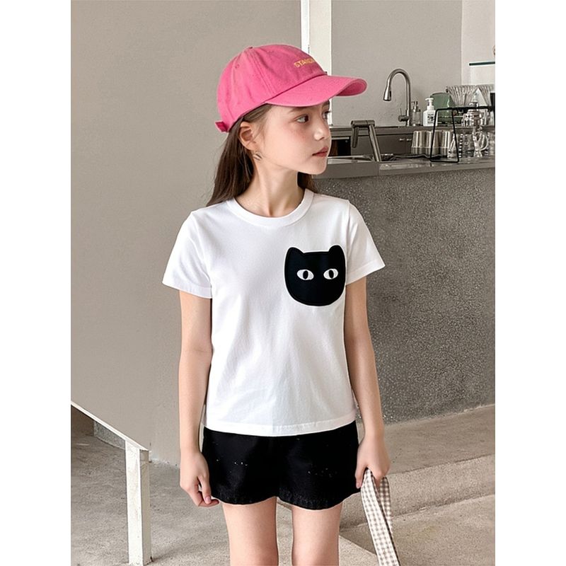 27Home Brand Export Children's Clothing Original Order Summer New 2026 Girls' Pure Cotton T-Shirt Short-Sleeve Baby Clothes Ins