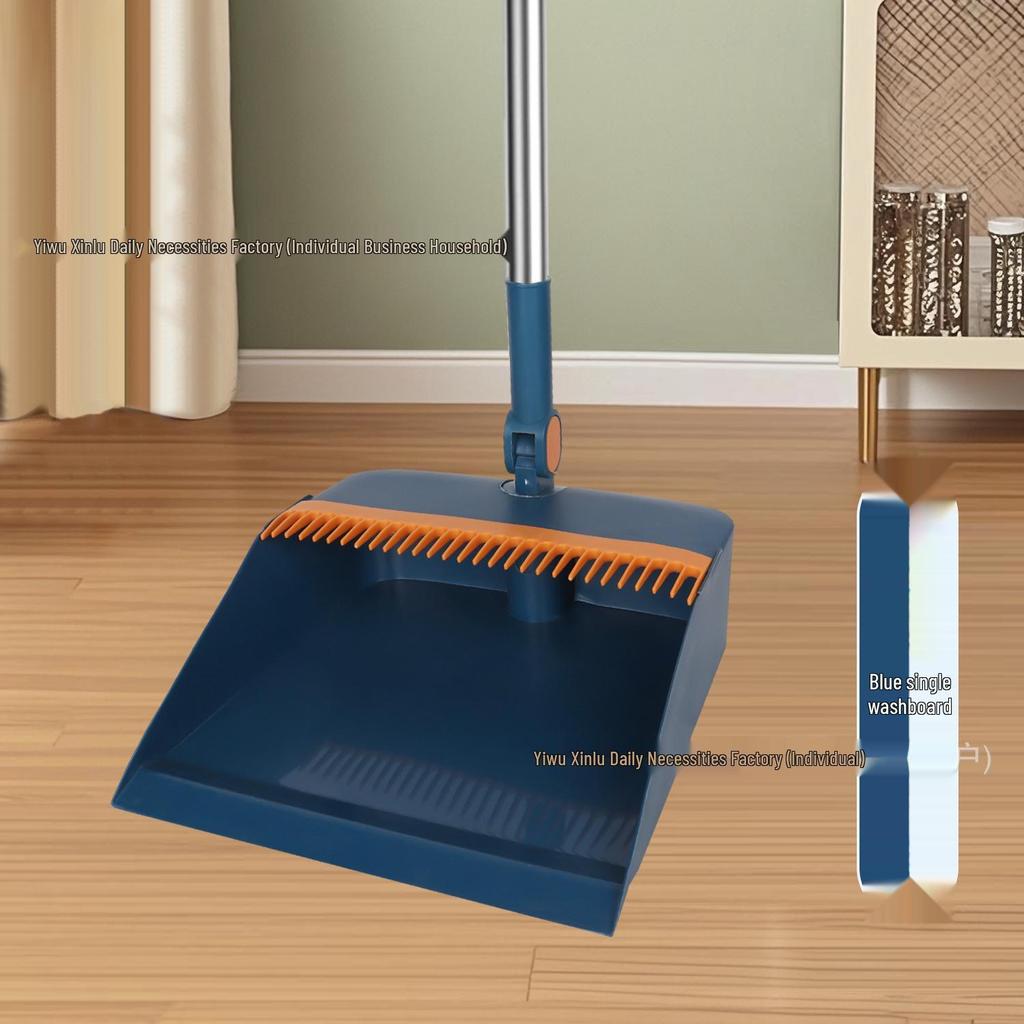 Folding Broom & Dustpan Set: Enhanced, Rotating, Non-Stick Design