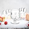 Christmas Vacation Moose Mug Christmas Reindeer Head Creative Elk Glass Wine Beer Water Juice Milk Glass