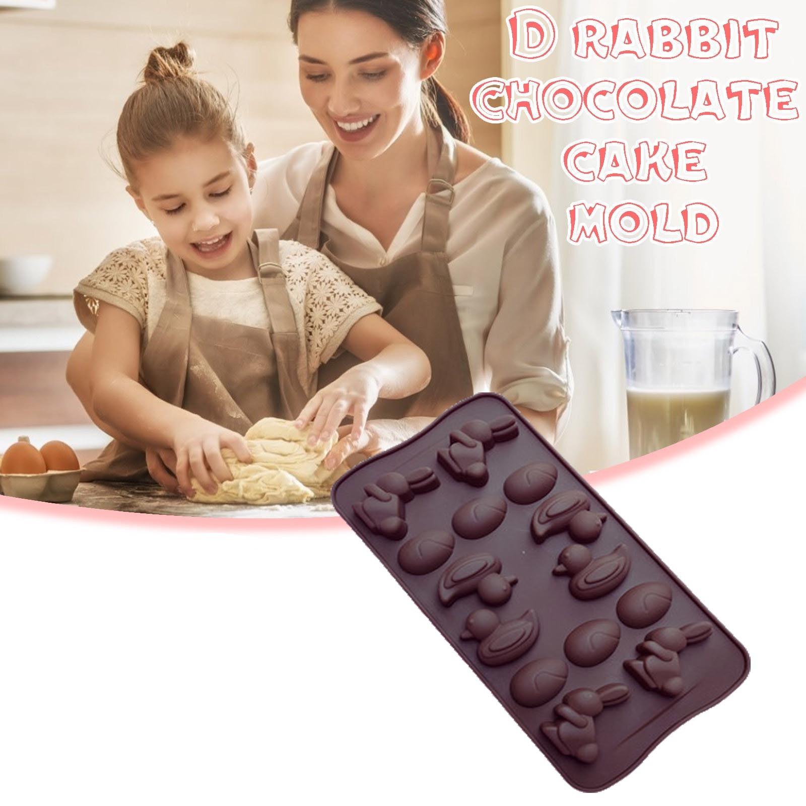 Силиконовые формы для выпечки кролика, форма для пасхального торта, пасхальный кролик, инструменты для выпечки «сделай сам»