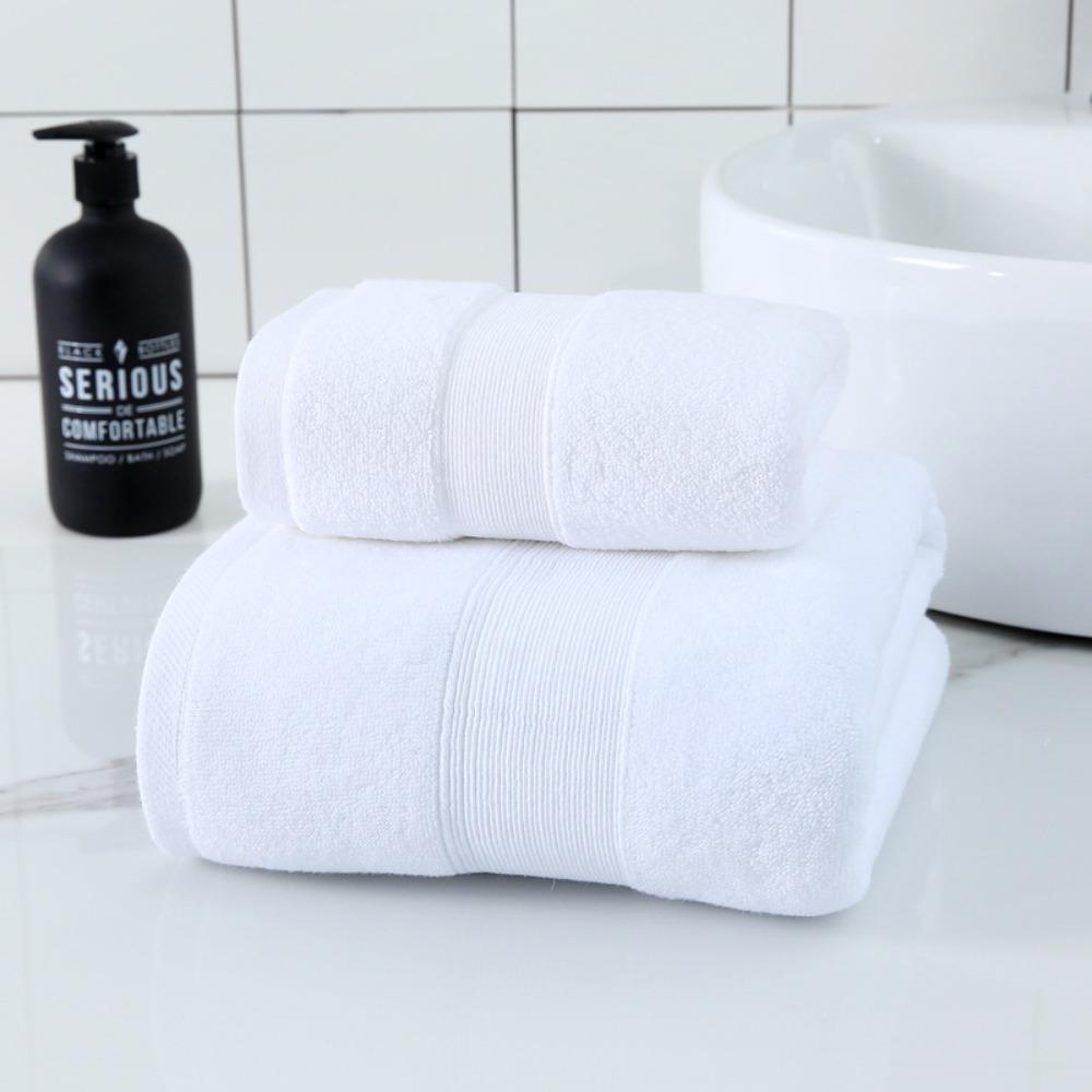 Spot large thickened cotton souvenir towel hotel men's sports face towel plain color broken gear water absorption