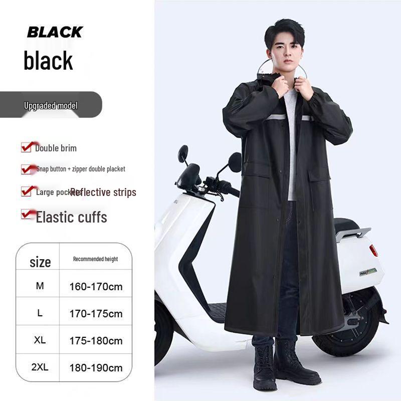 Unisex Full-Body Reflective Anti-Storm Raincoat Jumpsuit