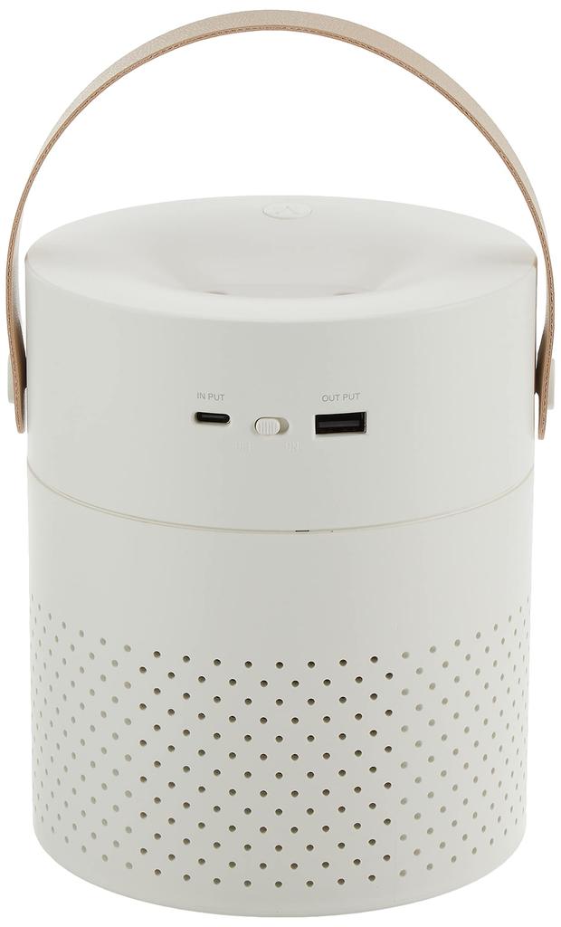 Green House Large Capacity Portable Humidifier Rechargeable Ultrasonic Type Smoky White GH-PHLA-WH