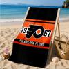 Flyers Hockey Logo Art Beach Towel, Super Soft Microfiber, Perfect Gift for Her/Him, Birthday, for Pool, Beach, Travel, Decor Beach Party
