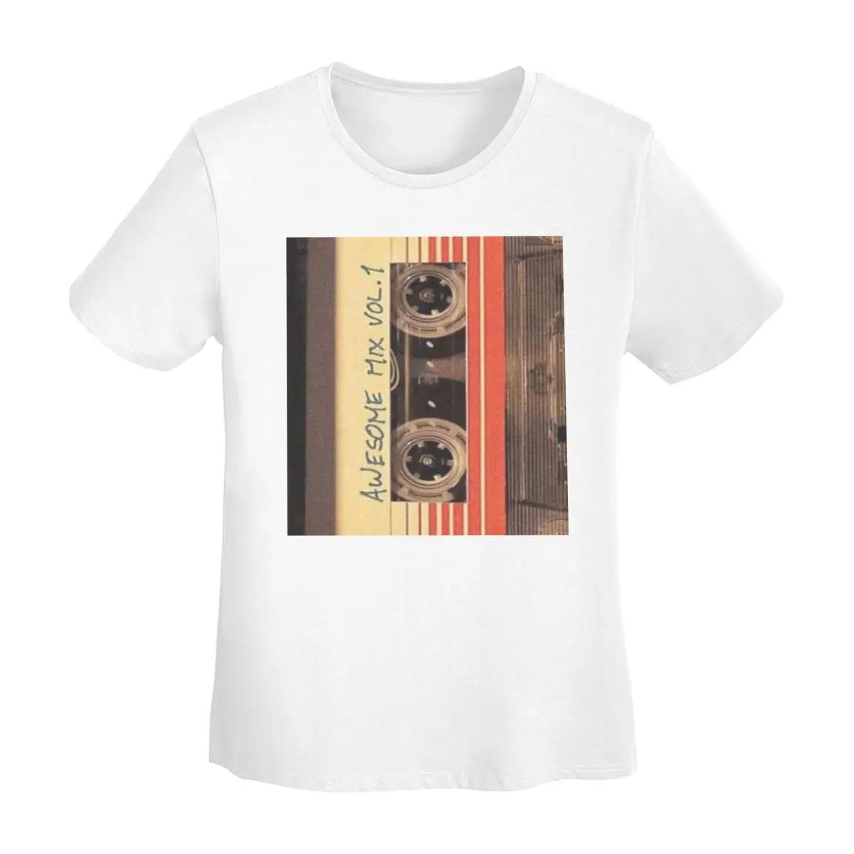 

Awesome Mix Vol1 TShirt Women Short Sleeve T Shirts Round Neck Clothing Cotton Summer Tees Streetwear S
