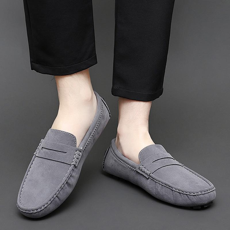 Plus Large Big Size 35-48 Penny Loafers Men Shoes Man Moccasins Leather Casual Shoes For Men Slip On Flats Mens Driving Shoes