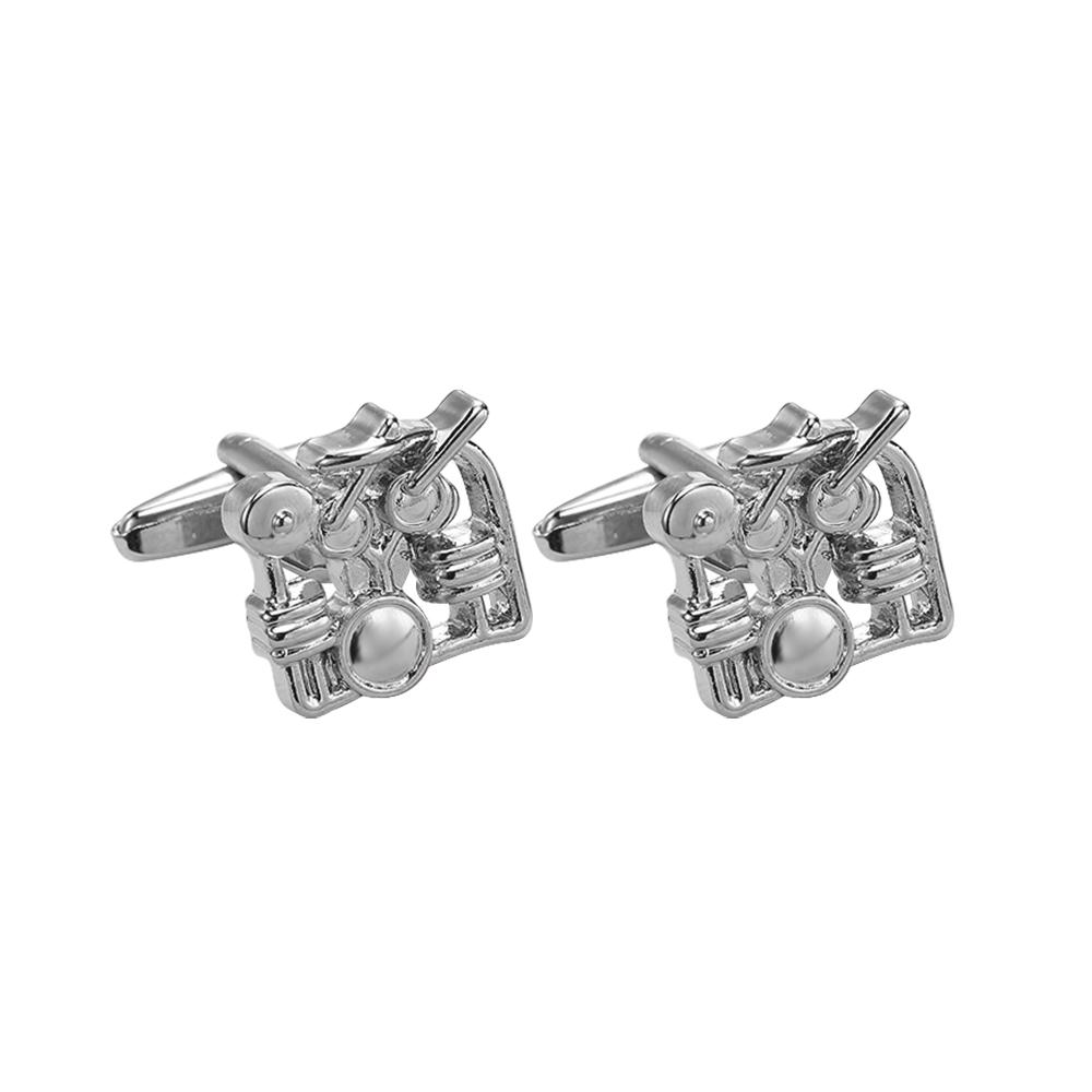 Musical Instrument Collection Cufflinks Tuba Jazz Drum Guitar Bass Saxophone Piano Cuff Links Musician Gift