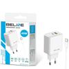 Beline 45W GaN Mains Charger USB-A/USB-C + USB-C/USB-C Cable BLN2CW45C White