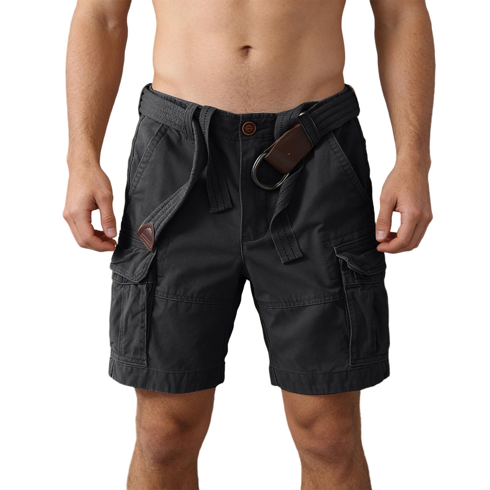 Мужские летние повседневные рабочие шорты 28 чёрный