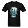 Novelty Unisexs Tshirt Black Dark Forest Skull 3D T Shirt For Unisex Big Size Unisexs Skull Shadow TShirts Good Quality Cotton Teeshirt