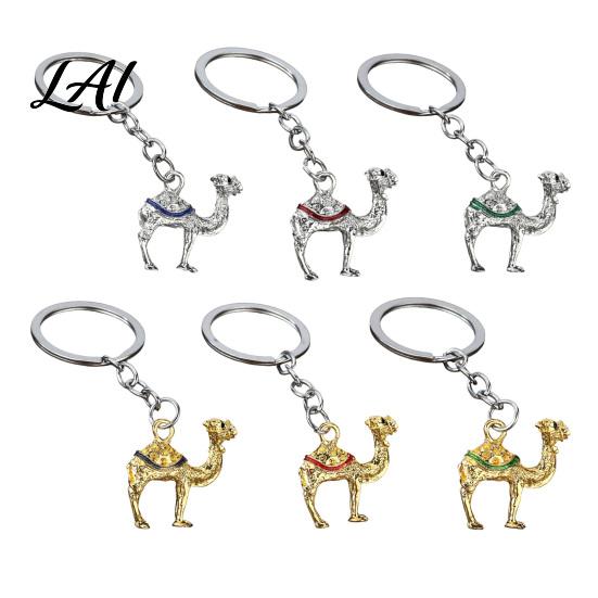 Portable Camel Charm Alloy Keychain for Backpack Animal Shaped Metal Key Ring Keyring Pendant Handbags Backpack Decorative Accessories Pendant