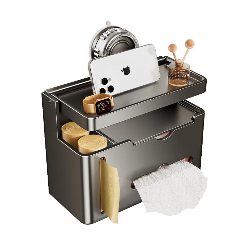 Suction Cup Wall-Mounted Bathroom Tissue Holder