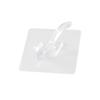 Adhesive Wall Hook for Bathroom & Door - No-Drill Plastic Coat & Clothes Hanger