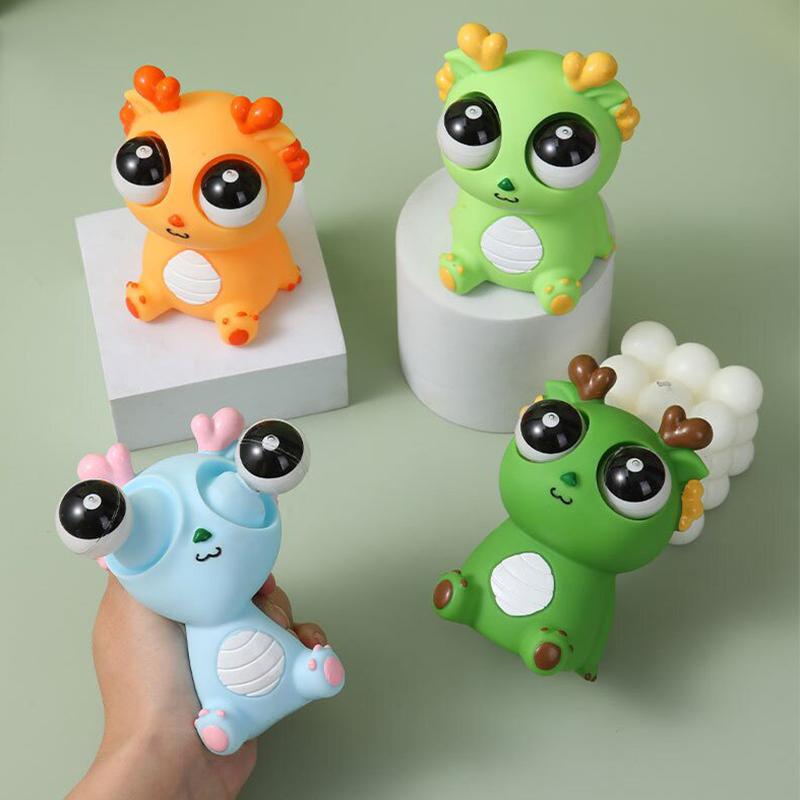 Funny Eyeball Burst Squeeze Toy Dragon Pinch Toys Kids Stress Relieving Venting Toys Fidget Toy Creative Decompression Toy