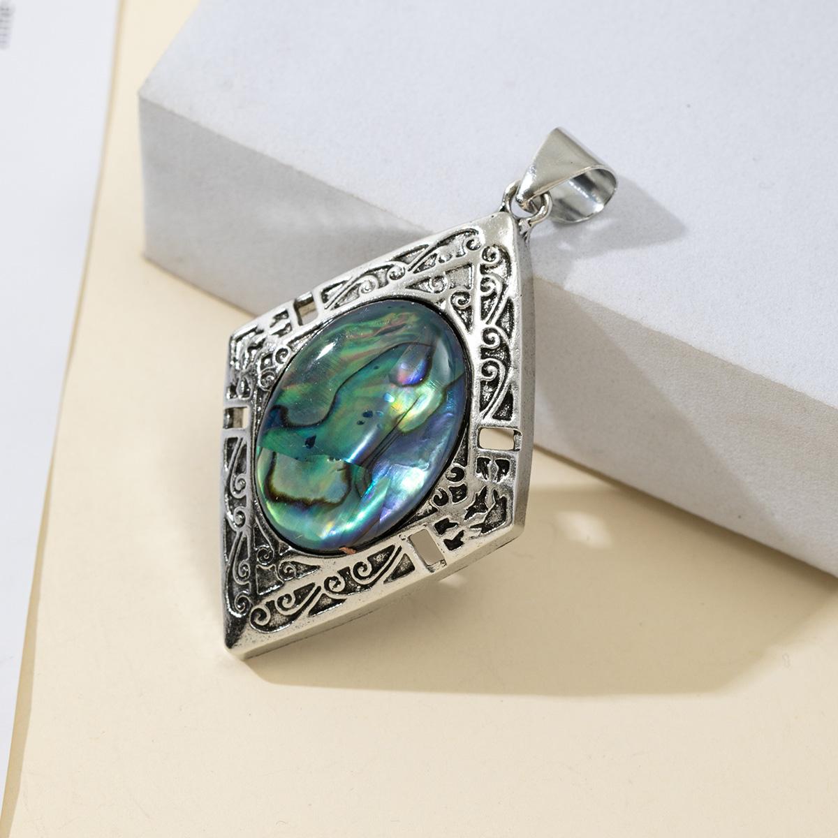 

Летний цвет ракушки Подвеска Ромб Кружевная подвеска 49x34мм Для изготовления ювелирных изделий DIY Ожерелье Браслет Серьги Аксессуар 49x34mm