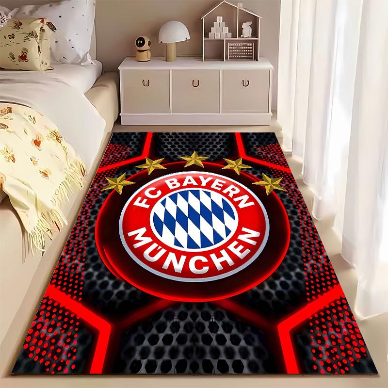 FC Bayern Munich Logo Carpet Suitable As a Non-slip Mat for the Living Room or Bedroom Sofa