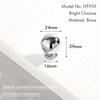 KAK Bright Chrome Kitchen Cabinet Handle Brass Cupboard Door Pulls Silver Dresser Drawer Knobs Furniture Handle Door Hardware