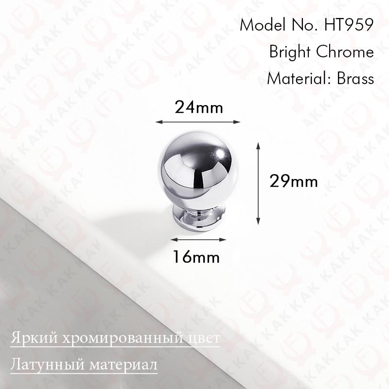 

KAK Bright Chrome Kitchen Cabinet Handle Brass Cupboard Door Pulls Silver Dresser Drawer Knobs Furniture Handle Door Hardware
