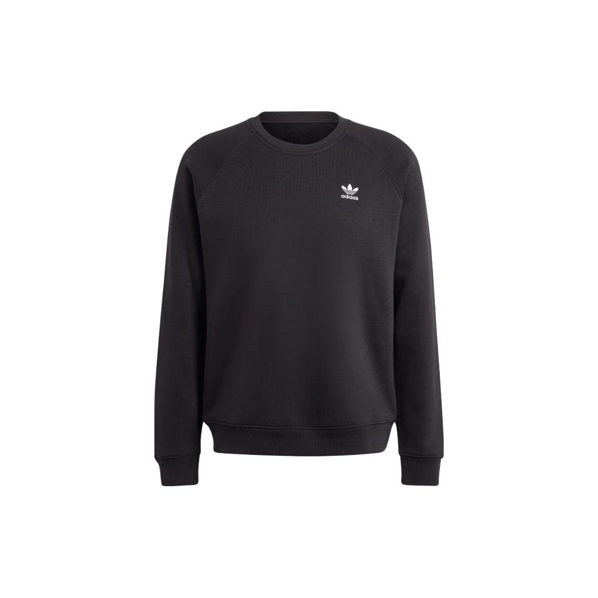 adidas originals Trefoil Essentials Crewneck  Black  Men s IM4532 XS