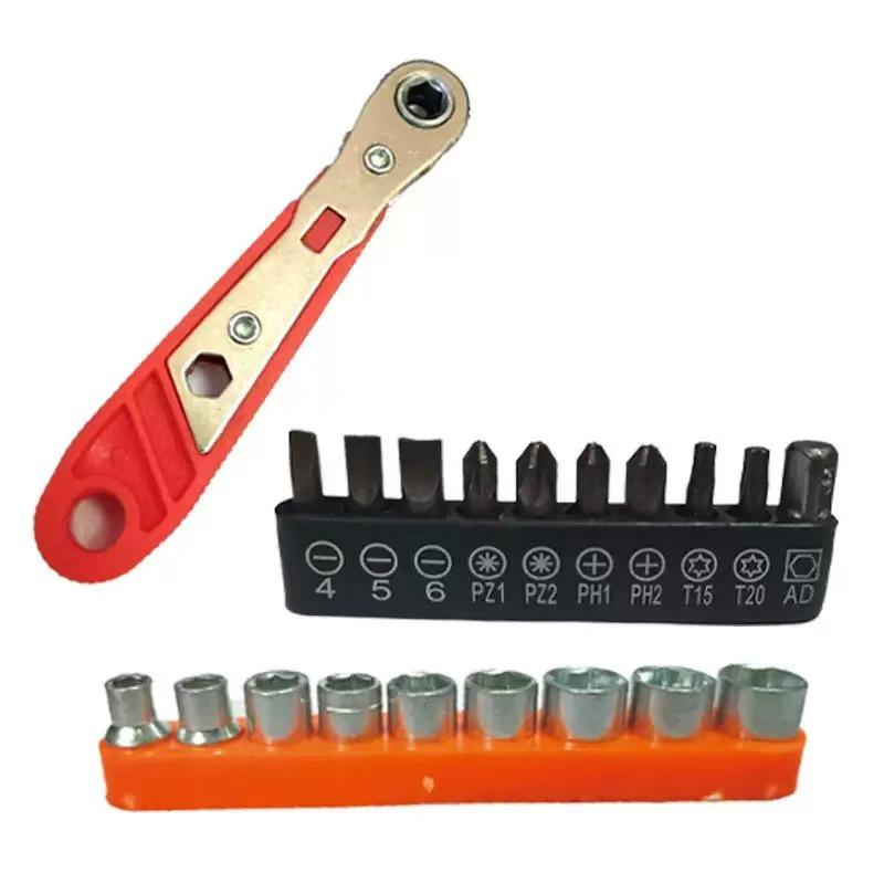 36-Tooth Narrow Gap Ratchet Screwdriver & L-Shaped Corner Wrench Set