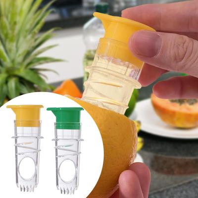 2Pcs Manual Lime Juicers,Lemon Squeezers Orange Kitchen Gadgets Easy To Use with Lid Juice