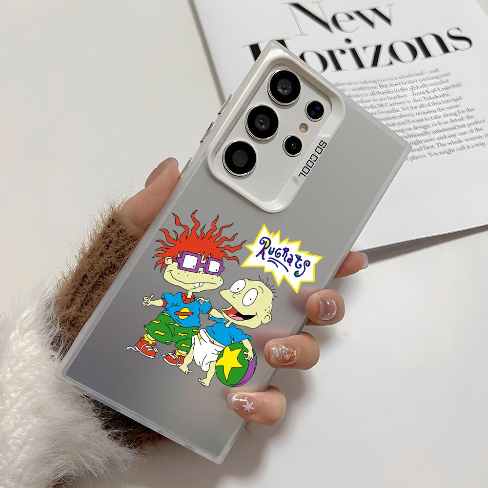 

Funny R-Rugrats Phone Case For Samsung Galaxy S25 Edge S24 S23 S22 S21 S20 Ultra Funda Silicone Silver Cover Galaxy S23