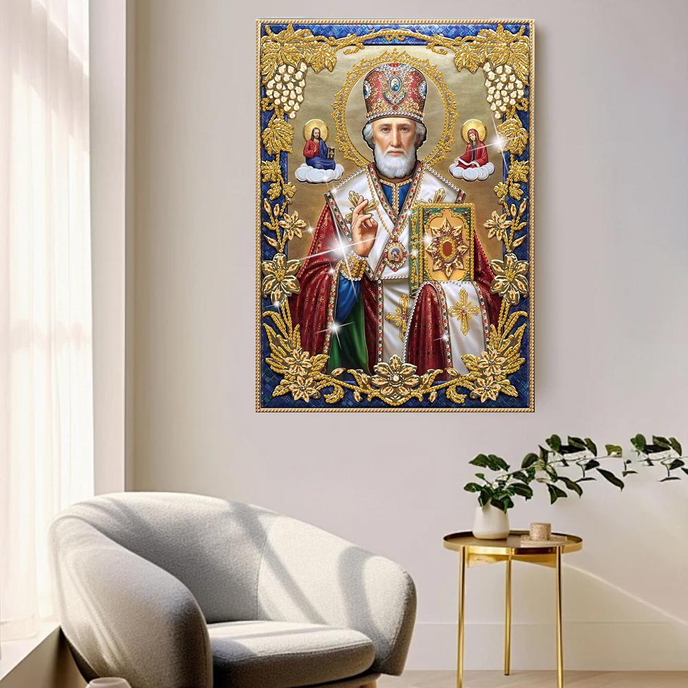 Virgin Mary Partial DIY 5D Special Shaped Drill Gem Art for Adults/Beginners Home Decor Diamond Art Painting C9C4
