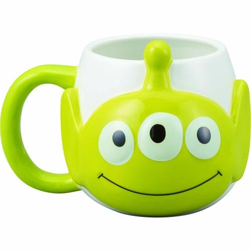 Sun Art Mug, Green, 350ml, Disney "Toy Story" Alien Face Mug, SAN2963-2