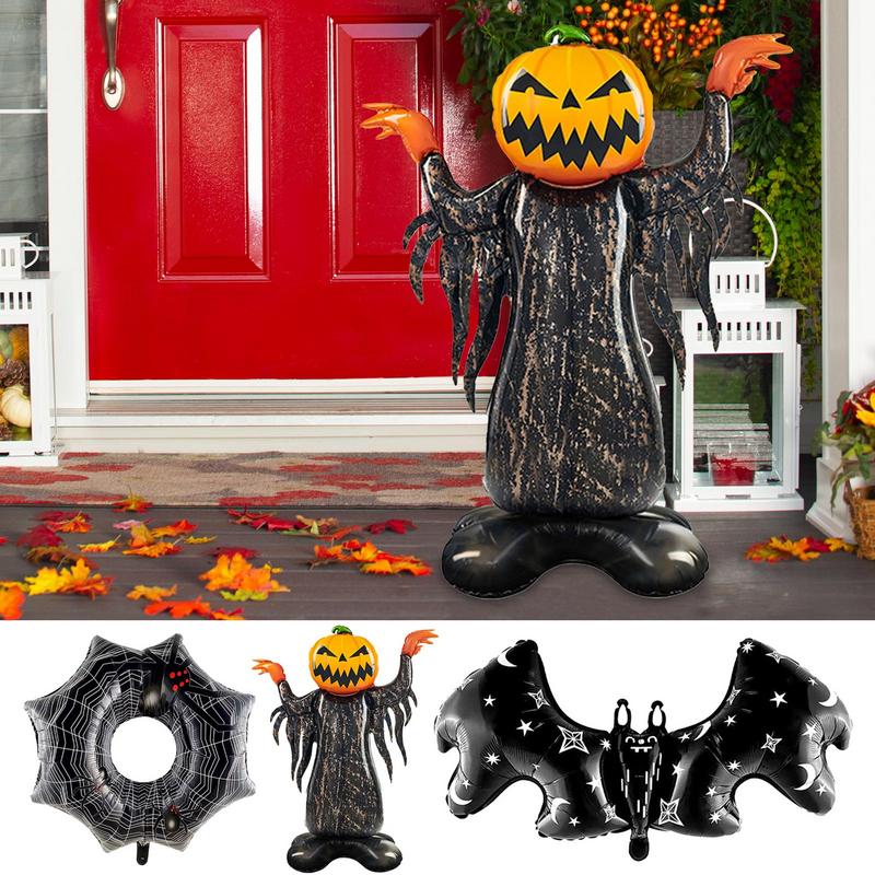 Scary Halloween Balloons Cartoon Gothic Foil Balloons Funny Party Decoration Holiday Pumpkin Decor For Desktop Haunted House