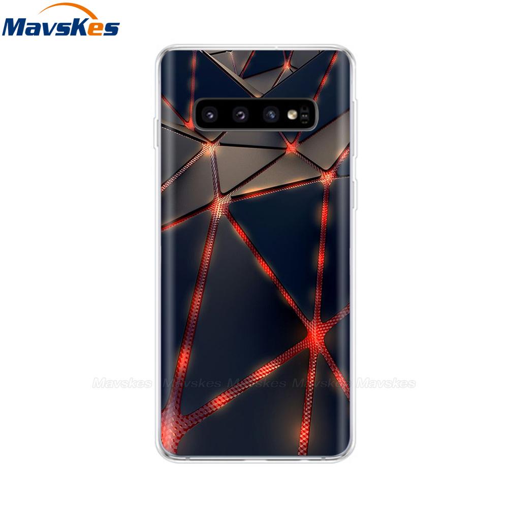La più recente custodia stampata in TPU per Samsung Galaxy S10 S10 + Coperture del telefono per Samsung S10 Plus S10e Custodie Cover posteriore Paraurti Fundas Coque