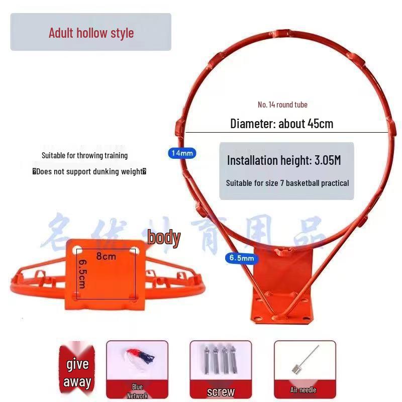 Coș de baschet de exterior montat pe perete W2V pentru adulți și copii - Utilizare în interior/exterior cu coș suplimentar