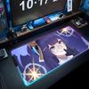 pela honkai star Mouse Pad RGB Gaming Mousepad Big LED Pad PC Desk Mat Luminous Mouse Pad Large Keyboard Mats Table Rug With